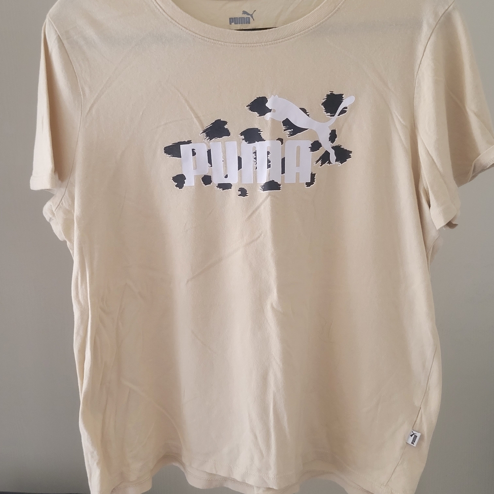 Puma Beige Graphic T-Shirt
